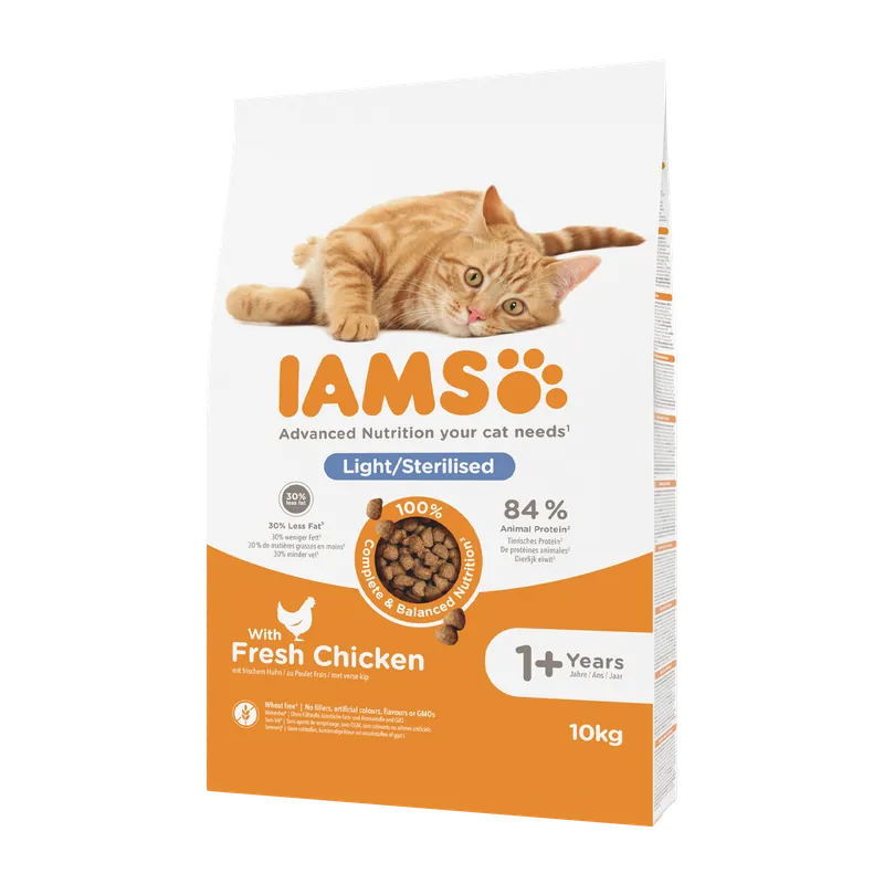 IAMS Kattenvoer Adult Sterilised Chicken 10 kg Snelle Levering
