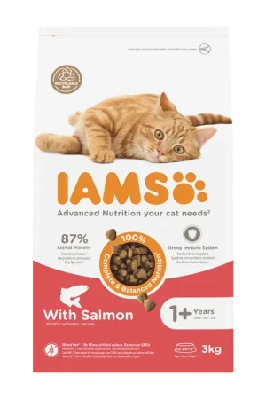 IAMS Kattenvoer Adult Zalm 3 kg Gecertificeerd