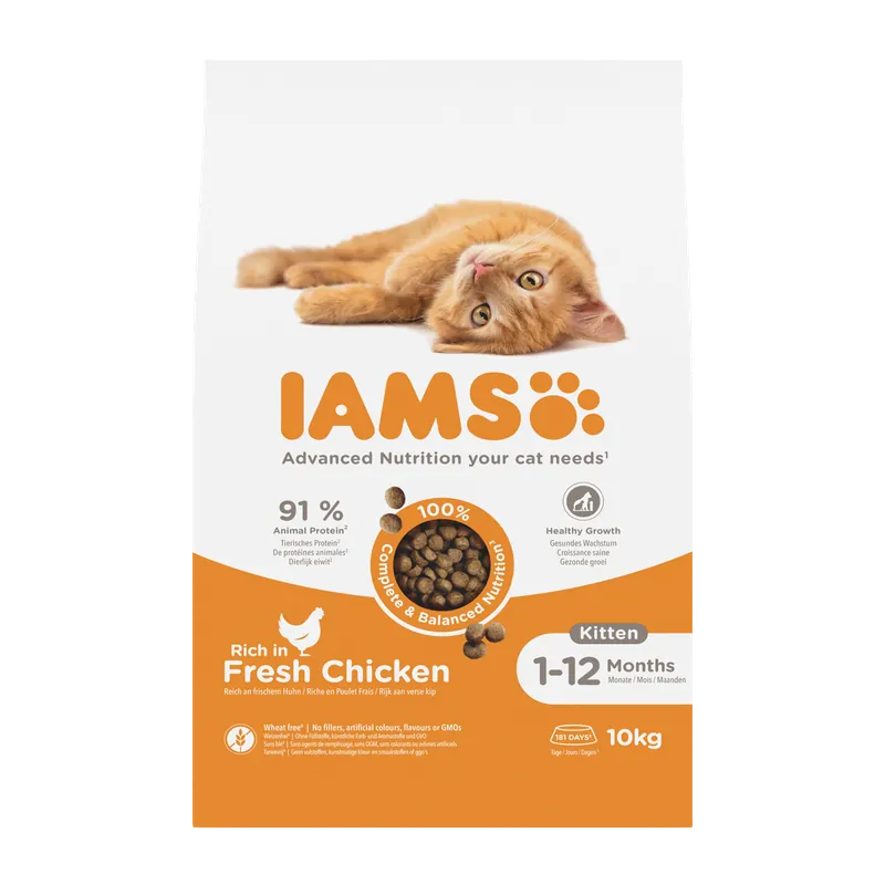 IAMS Kattenvoer Kitten Chicken 10 kg Lage Prijs