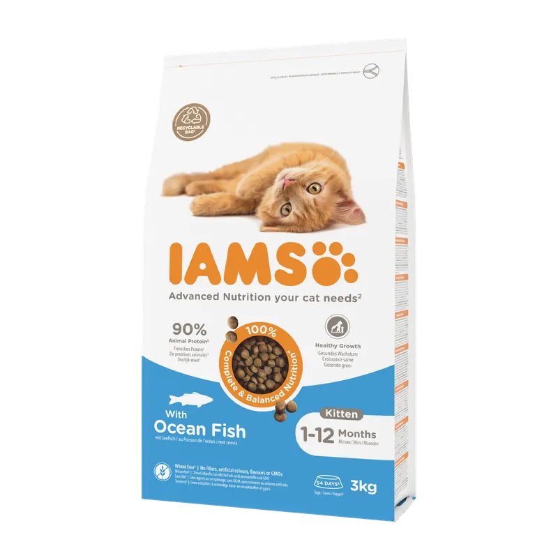 IAMS Kattenvoer Kitten Ocean Fish 3 kg Nieuw