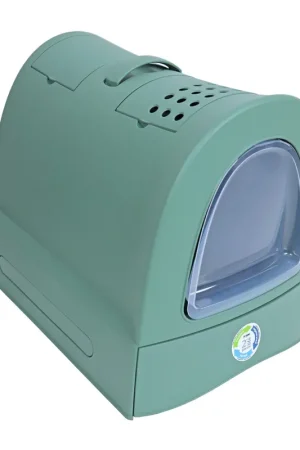Imac Kattenbak Zuma 2nd Life Plastic met Lade Groen Merkproduct