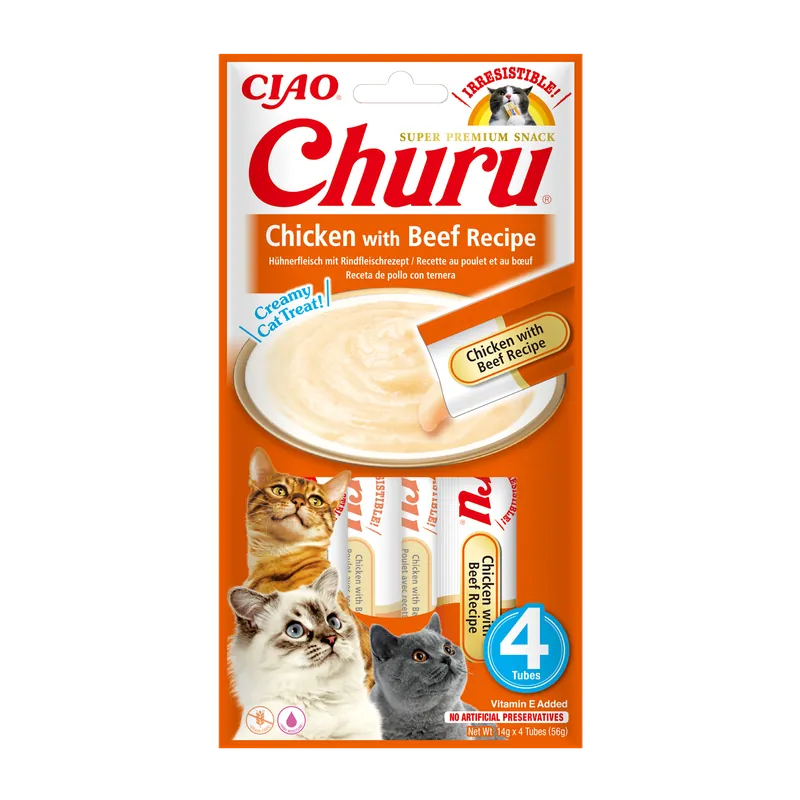 Inaba Churu Chicken with Beef 4 x 14 gr Bestseller