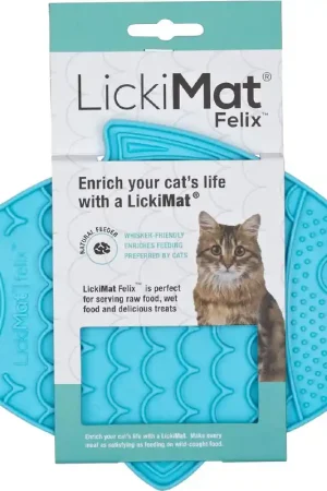 Lickimat Felix Turquoise 22 cm Laatste Kans
