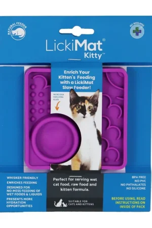 Merkproduct Lickimat Kitty Paars 10 cm