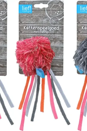 Lage Kosten lief! lifestyle Girls Bal met Catnip en Staart Assorti 15 cm