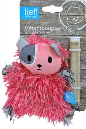 lief! lifestyle Girls Kat met Tube Catnip Assorti 12 cm Meest Verkocht