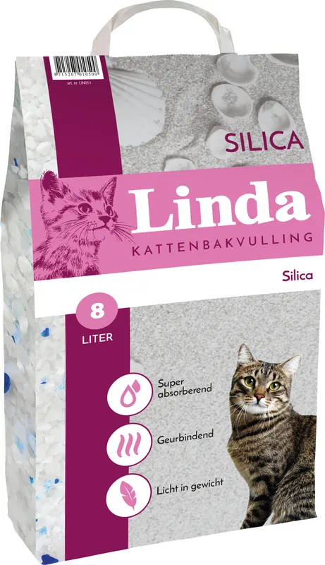 Linda kattenbakvulling Silica 8 ltr Finale Uitverkoop