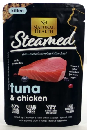 Lage Kosten Natural Health Kattenvoer Steamed Kitten Tuna 85 gr