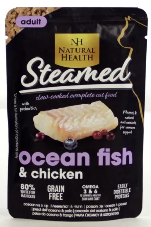 Natural Health Kattenvoer Steamed Ocean 85 gr Tijdelijk Beschikbaar