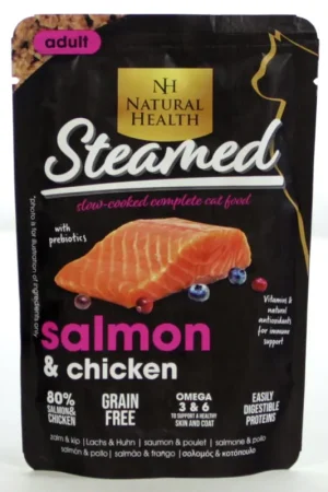 Natural Health Kattenvoer Steamed Salmon 85 gr Exclusieve Aanbieding