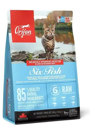 Orijen kattenvoer 6 Fish 340 gr Finale Uitverkoop