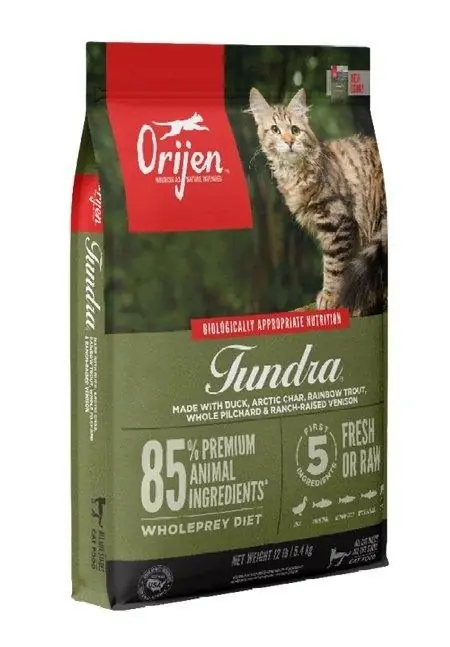 Orijen kattenvoer Tundra 5,4 kg Gratis Retour