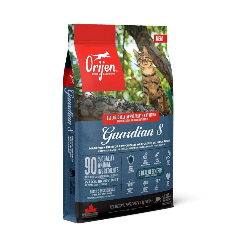 Orijen kattenvoer Whole Prey Guardian 8 4,5 kg Gratis Retour