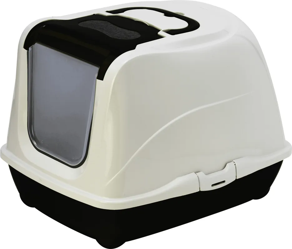 Direct Verzonden Moderna kattenbak Flip Cat zwart/wit
