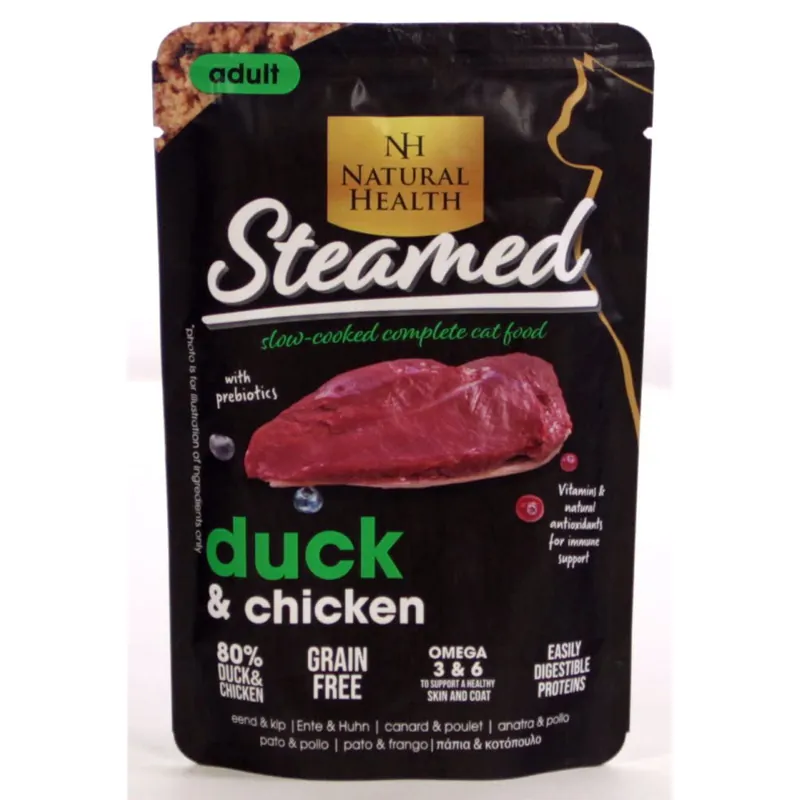 Natural Health Kattenvoer Steamed Duck 85 gr Korting