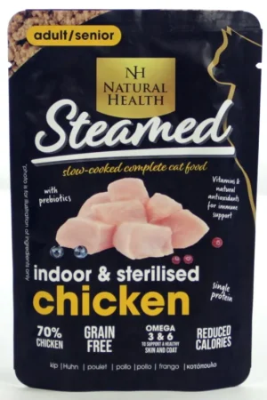 Natural Health Kattenvoer Steamed Indoor Sterilised 85 gr Flitsaanbieding