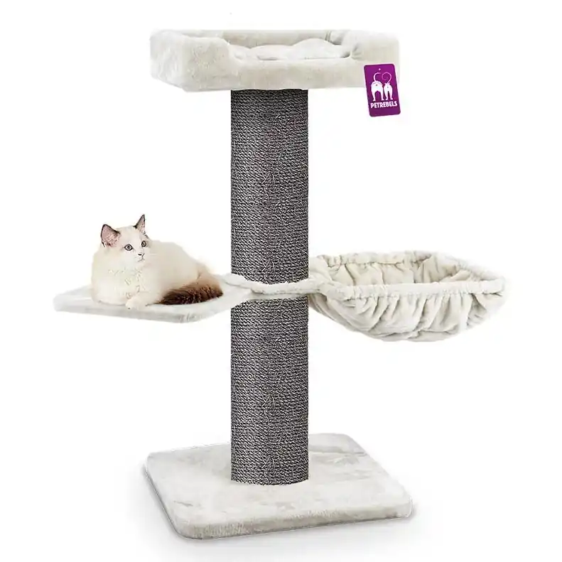 Voordeelprijs Petrebels krabpaal The Rebels Maine Coon 117 Off White
