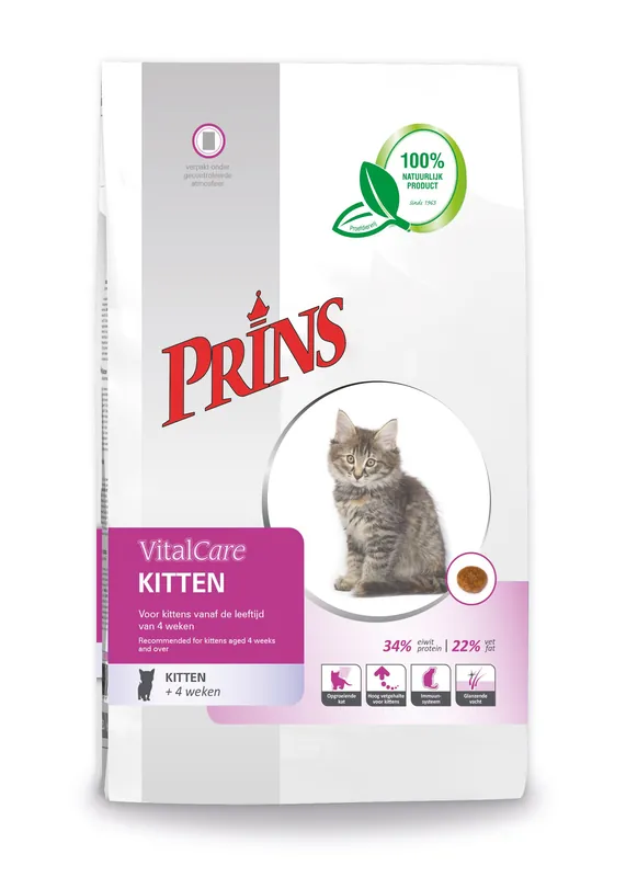 Finale Uitverkoop Prins kattenvoer VitalCare Kitten 10 kg