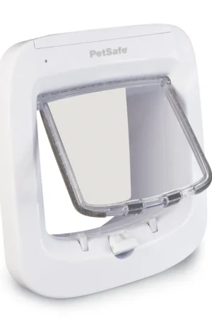 Premium PetSafe Microchip kattenluik Cat Flap wit
