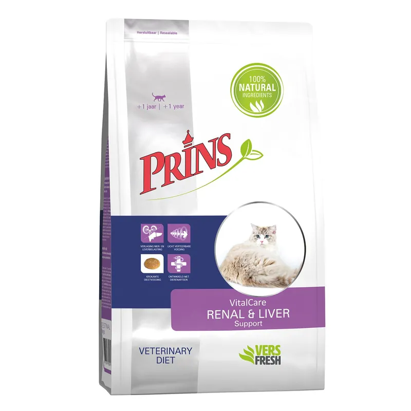 Prins Kattenvoer VitalCare Diet Renal & Liver Support 5 kg Gecertificeerd