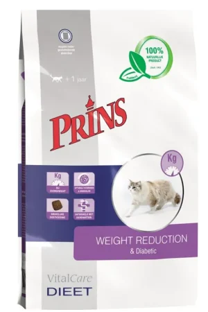 Prins Kattenvoer VitalCare Diet Weight Reduction & Diabetic 1,5 kg Snelle Levering