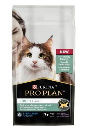 Pro Plan kattenvoer Liveclear sterilised Adult 7+ Kalkoen 1,4 kg Rechtstreeks Van De Fabrikant