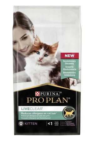 Fabrieksprijs Pro Plan kattenvoer Liveclear sterilised Junior Kalkoen 1,4 kg