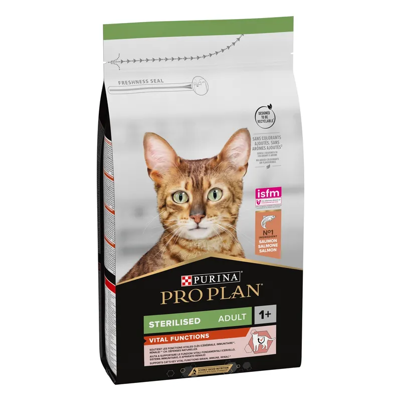 Pro Plan kattenvoer Sterilised Adult 1+ Zalm 1,5 kg Snelle Levering