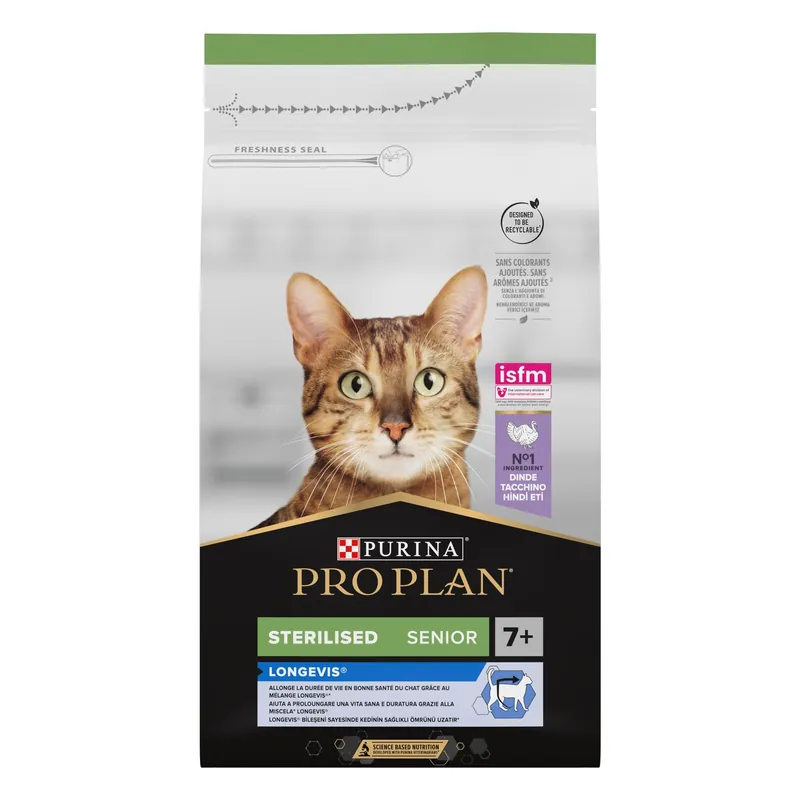 Pro Plan kattenvoer Sterilized Senior Kalkoen 1,5 kg Uitverkoop
