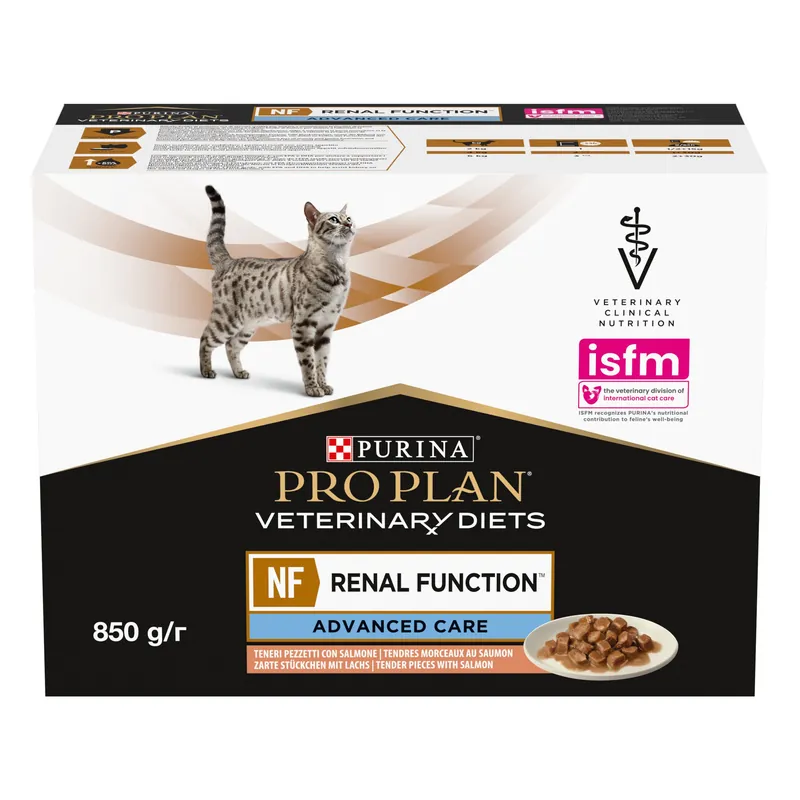 Pro Plan Veterinary Diets Kattenvoer NF Salmon 10 x 85 gr Gecertificeerd