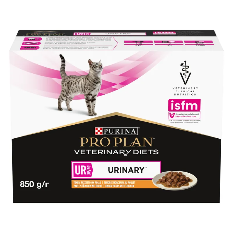 Pro Plan Veterinary Diets Kattenvoer UR Urinary Chicken 10 x 85 gr Lage Kosten