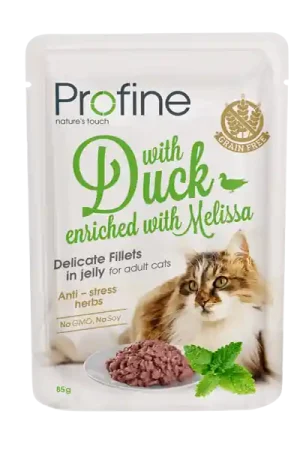 Profine kattenvoer Fillets in Jelly Adult Duck 85 gr Seizoensaanbieding