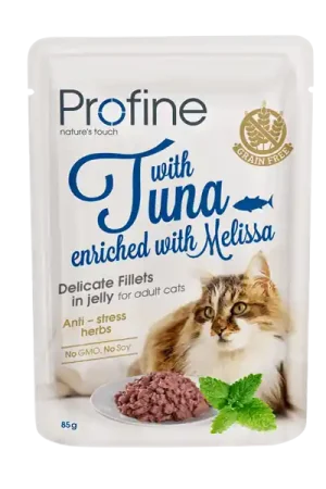 Laatste Kans Profine kattenvoer Fillets in Jelly Adult Tuna 85 gr
