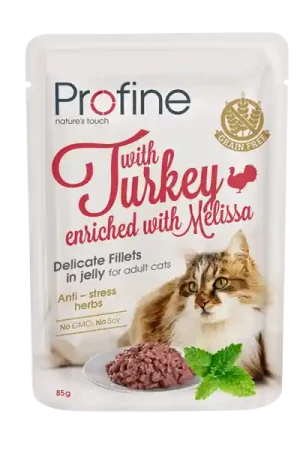 Profine kattenvoer Fillets in Jelly Adult Turkey 85 gr Uitverkoop