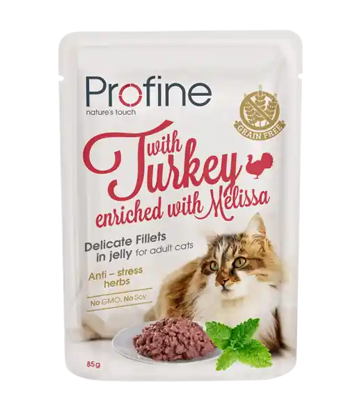 Profine kattenvoer Fillets in Jelly Adult Turkey 85 gr Uitverkoop