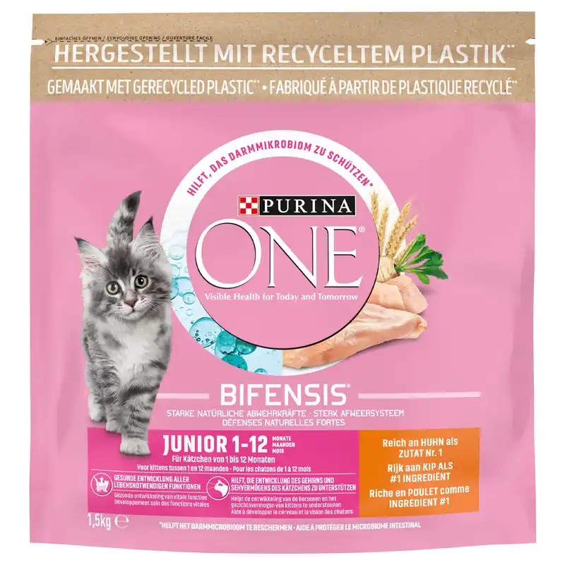 Purina One Kattenvoer Junior Kip 1,5 kg Uitverkoop