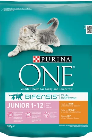 Purina One Kattenvoer Junior kip en volkoren granen 800 gr Meest Verkocht
