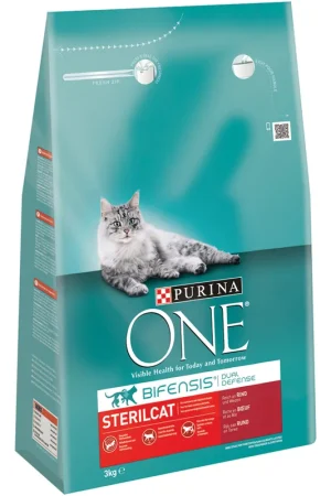 Hete Deal Purina One Kattenvoer Sterilcat rund en tarwe 3 kg