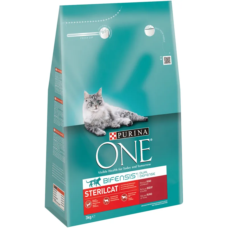 Hete Deal Purina One Kattenvoer Sterilcat rund en tarwe 3 kg