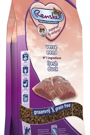 Renske kattenvoer Super Premium eend 1,5 kg Voordeelprijs
