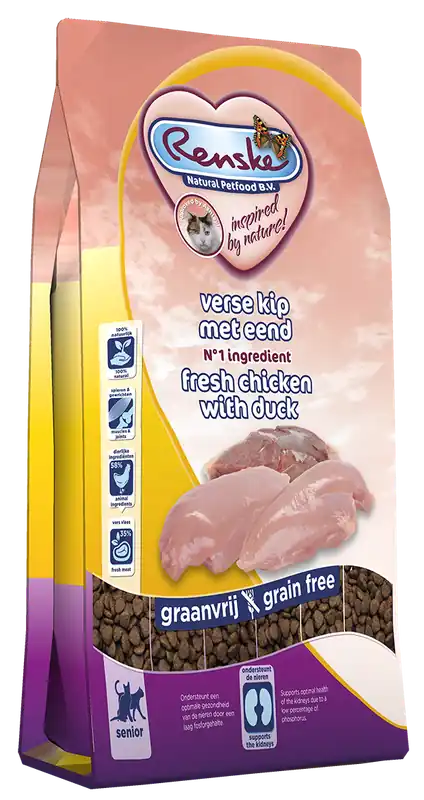 Tijdelijk Beschikbaar Renske kattenvoer Super Premium Senior 1,5 kg
