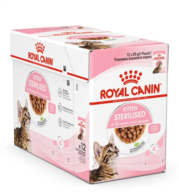 Royal Canin Kattenvoer Kitten Sterilised Gravy 12 x 85 gr Voordeelprijs