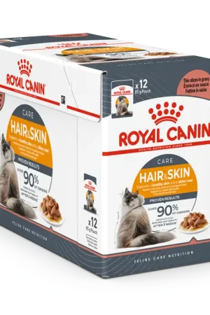 Rechtstreeks Van De Fabrikant Royal Canin Kattenvoer Hair & Skin in Gravy 12 x 85 gr