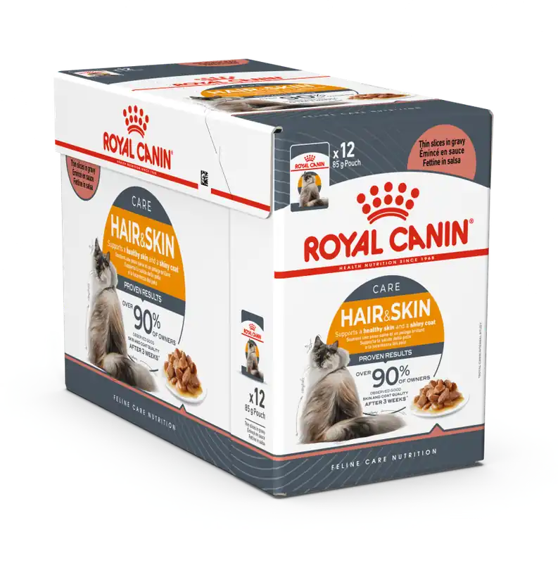 Rechtstreeks Van De Fabrikant Royal Canin Kattenvoer Hair & Skin in Gravy 12 x 85 gr