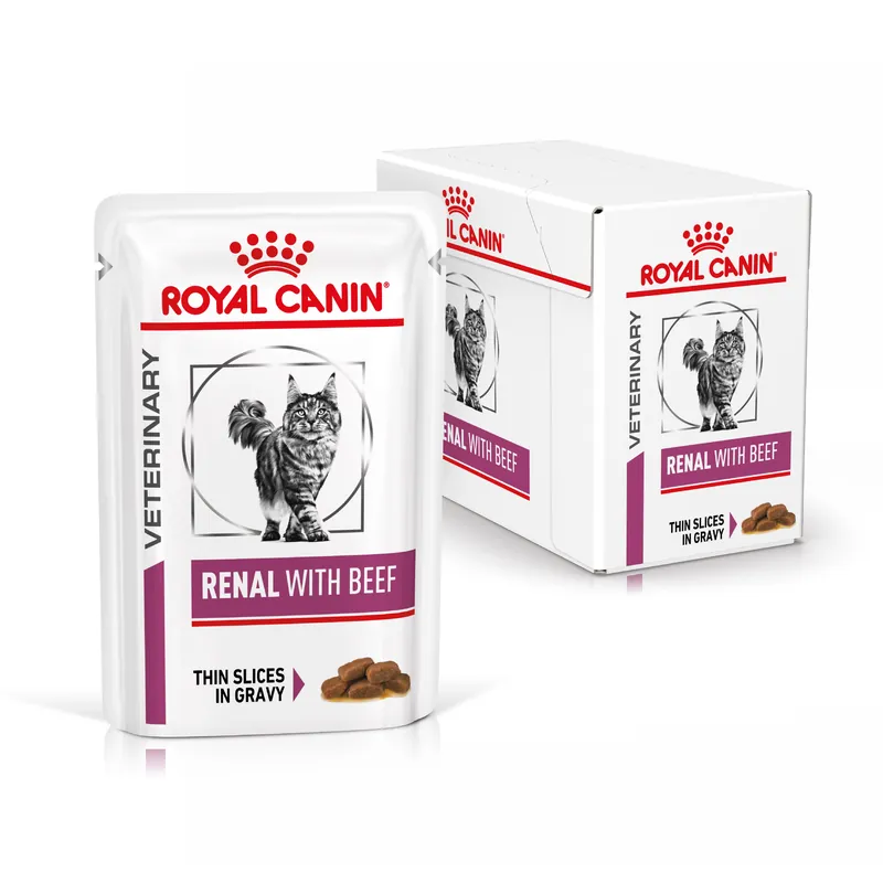 Royal Canin Kattenvoer Renal Beef 12 x 85 gr Beperkt Aanbod