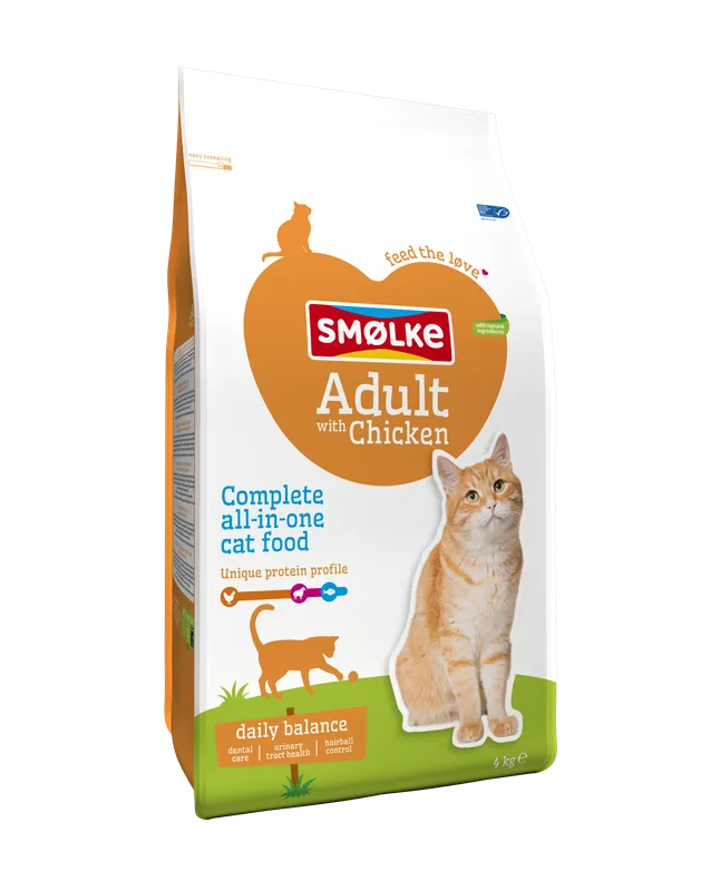 Smølke kattenvoer Adult with Chicken and Rice 4 kg Merkproduct