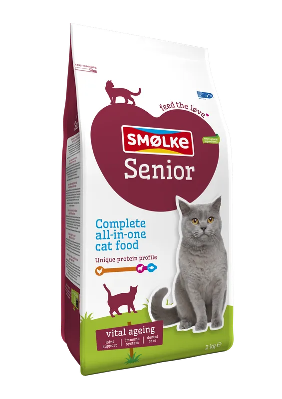 Populair Smølke kattenvoer Senior 2 kg