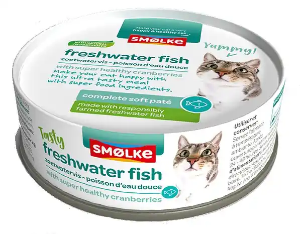 Lage Prijs Smølke kattenvoer Soft Paté Freshwater Fish 80 gr
