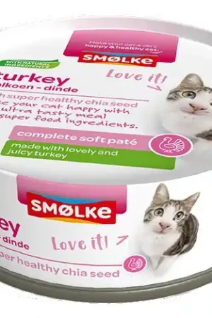 Smølke kattenvoer Soft Paté Turkey 80 gr Premium