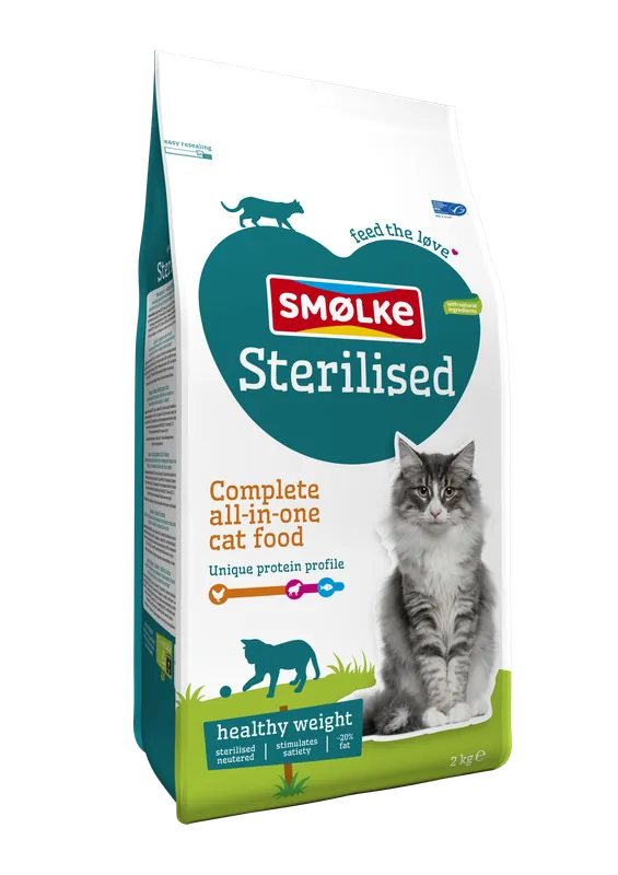 Laatste Versie Smølke kattenvoer Sterilised 2 kg